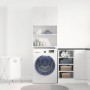 Armario lavadora madera ingeniería blanco brillante 64x24x190cm by , Accessories for washing machines and dryers - Ref: Foro2...