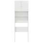 Armario lavadora madera ingeniería blanco brillante 64x24x190cm by , Accessories for washing machines and dryers - Ref: Foro2...