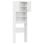 Armario lavadora madera ingeniería blanco brillante 64x24x190cm by , Accessories for washing machines and dryers - Ref: Foro2...