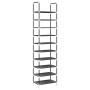 Zapatero 10 niveles negro 44x28x180 cm tejido no tejido by , Shoe racks and shoe organizers - Ref: Foro24-4100620, Price: 22,...