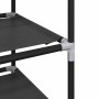 Zapatero 10 niveles negro 44x28x180 cm tejido no tejido by , Shoe racks and shoe organizers - Ref: Foro24-4100620, Price: 22,...