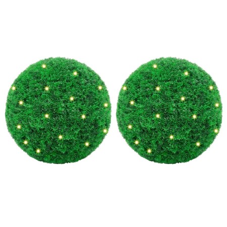 Bolas de boj artificial con luces LED 2 unidades 52 cm von , Künstliche Flora - Ref: Foro24-3335909, Preis: 136,39 €, Rabatt: %