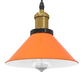 Lámpara colgante regulable altura E27 naranja brillante Ø 22cm de , Lámparas - Ref: Foro24-4103448, Precio: 29,60 €, Descuent...