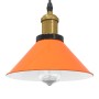 Lámpara colgante regulable altura E27 naranja brillante Ø 22cm by , Lamps - Ref: Foro24-4103448, Price: 29,60 €, Discount: %