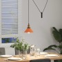 Lámpara colgante regulable altura E27 naranja brillante Ø 22cm by , Lamps - Ref: Foro24-4103448, Price: 29,60 €, Discount: %