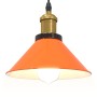 Lámpara colgante regulable altura E27 naranja brillante Ø 22cm by , Lamps - Ref: Foro24-4103448, Price: 29,60 €, Discount: %