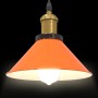Lámpara colgante regulable altura E27 naranja brillante Ø 22cm by , Lamps - Ref: Foro24-4103448, Price: 29,60 €, Discount: %
