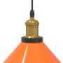 Lámpara colgante regulable altura E27 naranja brillante Ø 22cm by , Lamps - Ref: Foro24-4103448, Price: 29,60 €, Discount: %