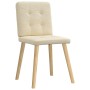Sillas de comedor 4 unidades tela color crema de , Sillas de comedor - Ref: Foro24-3315175, Precio: 195,49 €, Descuento: %