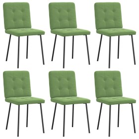 Sillas de comedor 6 unidades terciopelo verde claro by , dining chairs - Ref: Foro24-3315430, Price: 240,02 €, Discount: %