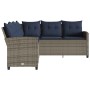 Sofá en forma de L con cojines ratán sintético gris von , Gartensets - Ref: Foro24-365419, Preis: 328,64 €, Rabatt: %