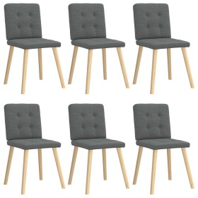 Sillas de comedor 6 unidades tela gris oscuro von , Essstühle - Ref: Foro24-3315439, Preis: 288,52 €, Rabatt: %