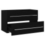 Armario para lavabo aglomerado negro 80x38,5x48 cm de vidaXL, Muebles de baño - Ref: Foro24-804702, Precio: 58,94 €, Descuent...