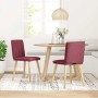 Sillas de comedor 2 unidades tela rojo tinto von , Essstühle - Ref: Foro24-4101258, Preis: 109,08 €, Rabatt: %