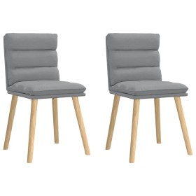 Sillas de comedor giratorias 2 unidades tela gris claro von , Essstühle - Ref: Foro24-4101293, Preis: 109,95 €, Rabatt: %
