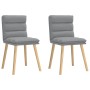Sillas de comedor giratorias 2 unidades tela gris claro von , Essstühle - Ref: Foro24-4101293, Preis: 109,95 €, Rabatt: %