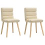 Sillas de comedor 2 unidades tela color crema von , Essstühle - Ref: Foro24-4101300, Preis: 112,68 €, Rabatt: %