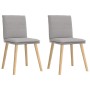 Sillas de comedor 2 uds tela gris nube by , dining chairs - Ref: Foro24-4101264, Price: 110,42 €, Discount: %