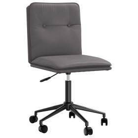 Silla de comedor de cuero sintético gris de , Sillas de comedor - Ref: Foro24-4101321, Precio: 62,81 €, Descuento: %