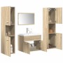 Juego de muebles de baño 5 pzas madera ingeniería roble Sonoma von , Badezimmermöbel - Ref: Foro24-3325030, Preis: 288,19 €, ...