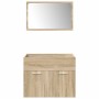 Juego de muebles de baño 5 pzas madera ingeniería roble Sonoma von , Badezimmermöbel - Ref: Foro24-3325030, Preis: 288,19 €, ...