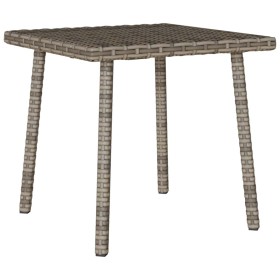 Mesa centro jardín rectangular gris 40x40x37cm ratán sintético de , Mesas de jardín - Ref: Foro24-4104047, Precio: 26,51 €