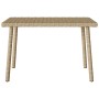 Mesa centro jardín rectangular beige 60x40x37cm ratán sintético by , Garden tables - Ref: Foro24-4104053, Price: 38,05 €, Dis...