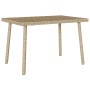 Mesa centro jardín rectangular beige 60x40x37cm ratán sintético by , Garden tables - Ref: Foro24-4104053, Price: 38,05 €, Dis...