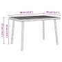 Mesa centro jardín rectangular beige 60x40x37cm ratán sintético by , Garden tables - Ref: Foro24-4104053, Price: 38,05 €, Dis...