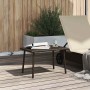 Mesa centro jardín rectangular marrón 60x40x37 cm de , Mesas de jardín - Ref: Foro24-4104051, Precio: 33,13 €