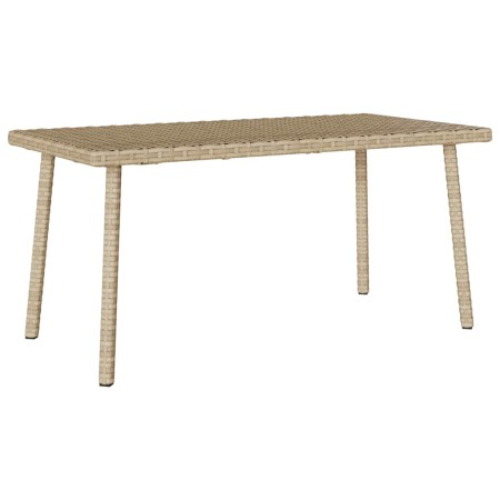 Mesa centro jardín rectangular beige 80x40x37cm ratán sintético de , Mesas de jardín - Ref: Foro24-4104058, Precio: 43,05 €, ...