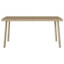 Mesa centro jardín rectangular beige 80x40x37cm ratán sintético de , Mesas de jardín - Ref: Foro24-4104058, Precio: 43,05 €, ...