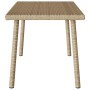 Mesa centro jardín rectangular beige 80x40x37cm ratán sintético de , Mesas de jardín - Ref: Foro24-4104058, Precio: 43,05 €, ...
