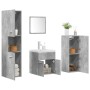 Set muebles de baño 5 piezas madera ingeniería gris hormigón by , Bathroom furniture - Ref: Foro24-3324895, Price: 257,60 €, ...