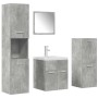 Set muebles de baño 5 piezas madera ingeniería gris hormigón by , Bathroom furniture - Ref: Foro24-3324895, Price: 257,60 €, ...