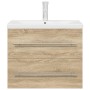 Set de muebles de baño 2 pzas madera contrachapada roble Sonoma von , Badezimmermöbel - Ref: Foro24-3324965, Preis: 195,62 €,...