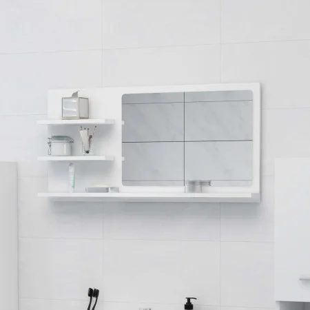 Weißer Badezimmerspiegel aus Sperrholz, 90 x 10,5 x 45 cm von vidaXL, Badezimmerwaschtische - Ref: Foro24-805015, Preis: 37,4...