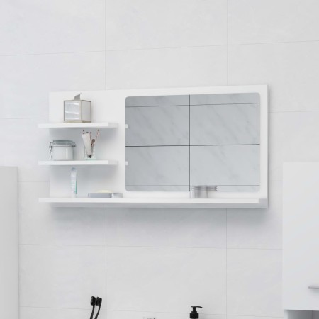 Weißer Badezimmerspiegel aus Sperrholz, 90 x 10,5 x 45 cm von vidaXL, Badezimmerwaschtische - Ref: Foro24-805015, Preis: 38,2...