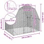 Gallinero con techo 2,5x2x2,25 m acero galvanizado von , Käfige und Lebensräume für Kleintiere - Ref: Foro24-4104030, Preis: ...