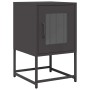 Mesita de noche acero laminado en frío negro 36x39x60,5 cm by , Nightstands - Ref: Foro24-853326, Price: 50,11 €, Discount: %
