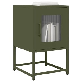 Mesita de noche de acero laminado verde oliva 36x39x60,5 cm von , Nachttische - Ref: Foro24-853330, Preis: 52,78 €, Rabatt: %