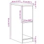 Armario de almacenamiento para garaje roble marrón 30x51x85 cm von , Armarios industriales - Ref: Foro24-860532, Preis: 49,03...