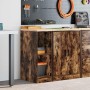 Armario de almacenamiento para garaje roble ahumado 30x51x85 cm by , Armarios industriales - Ref: Foro24-860530, Price: 39,65...