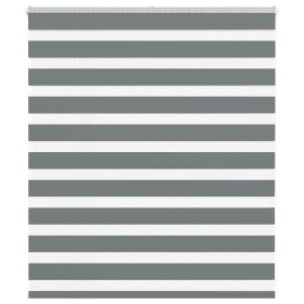 Estor cebra gris oscuro tejido ancho 130,9 cm poliéster
