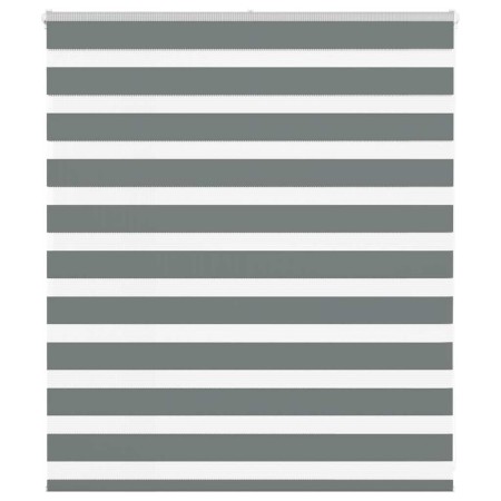 Estor cebra gris oscuro tejido ancho 130,9 cm poliéster