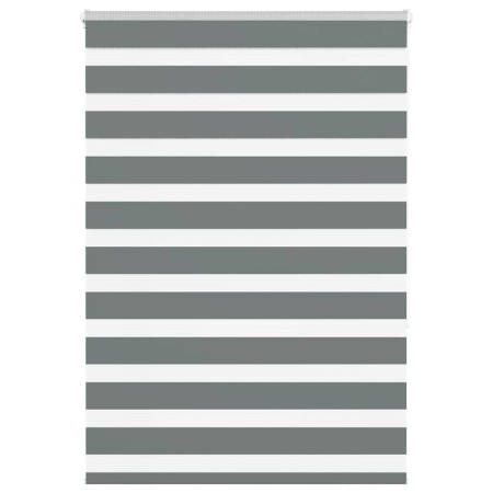 Estor cebra gris oscuro tejido ancho 105,9 cm poliéster by , Blinds and blinds - Ref: Foro24-4014133, Price: 32,25 €, Discoun...