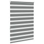 Estor cebra gris oscuro tejido ancho 105,9 cm poliéster by , Blinds and blinds - Ref: Foro24-4014133, Price: 32,25 €, Discoun...