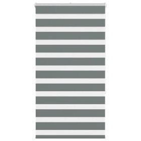 Estor cebra gris oscuro 80x150cm tejido ancho 75,9 cm poliéster by , Blinds and blinds - Ref: Foro24-4014127, Price: 25,74 €,...
