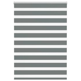 Estor cebra gris oscuro 95x100cm tejido ancho 90,9 cm poliéster by , Blinds and blinds - Ref: Foro24-4014104, Price: 20,52 €,...