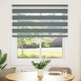 Estor cebra gris oscuro tejido ancho 120,9 cm poliéster by , Blinds and blinds - Ref: Foro24-4014110, Price: 30,36 €, Discoun...